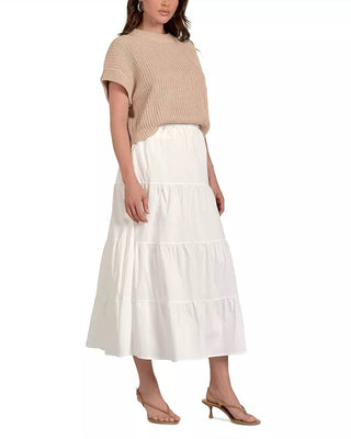 Elan - Mixed Media Sweater Midi Dress