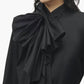 Alexander Mcqueen - Ruffled Cotton Bow Shirt