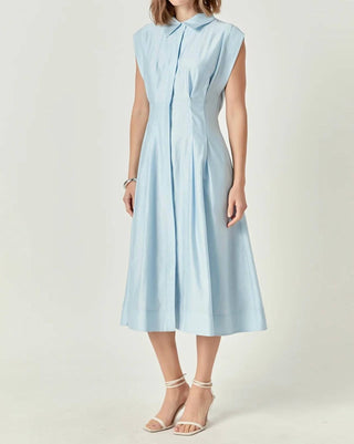 2.7 August Apparel - Women's Contrast Stitch Midi Dress