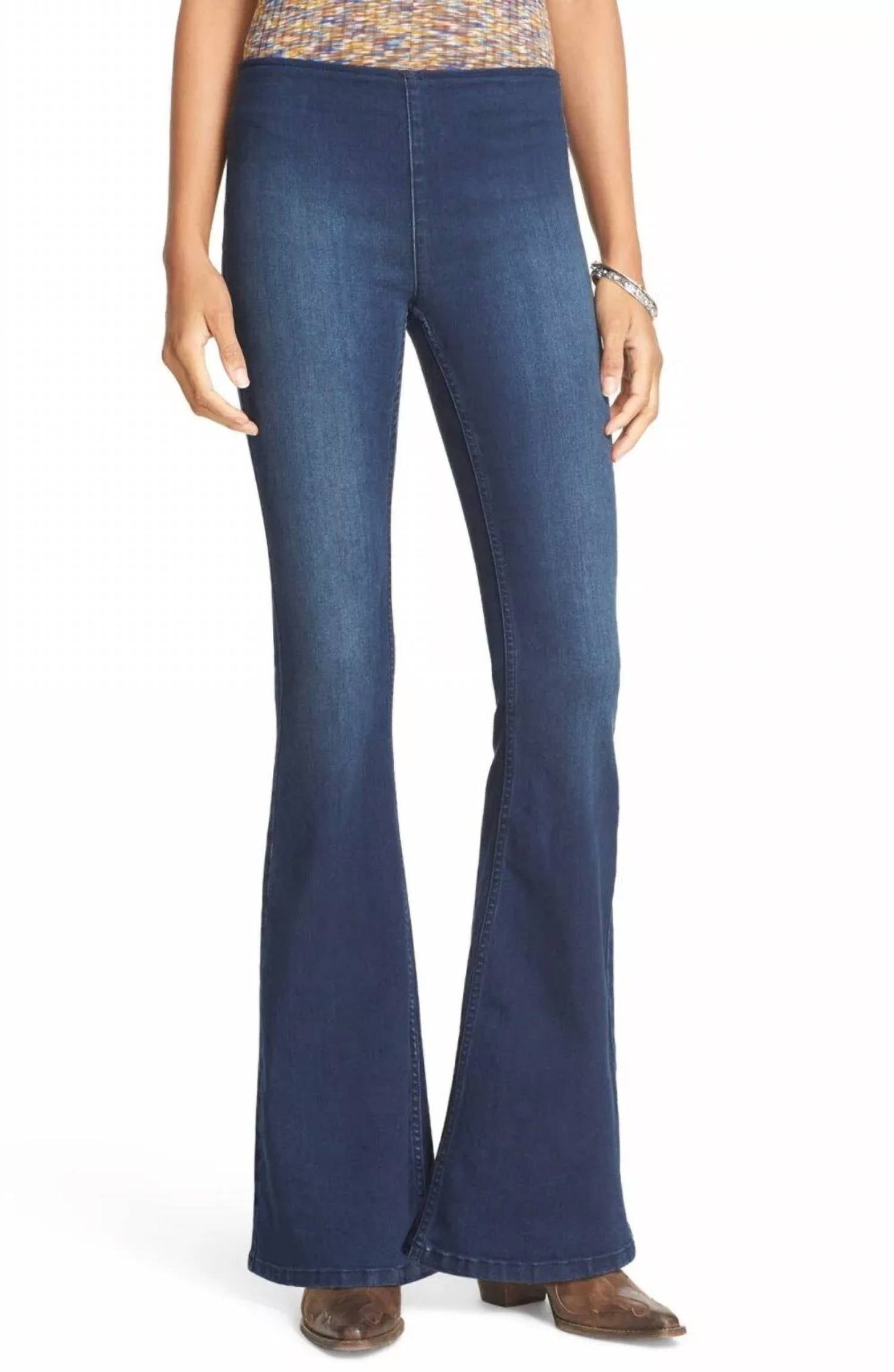 Free People - Women's Penny Pull-On Flare Jeans