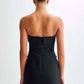 Amourique - Strapless Suiting Mini Dress