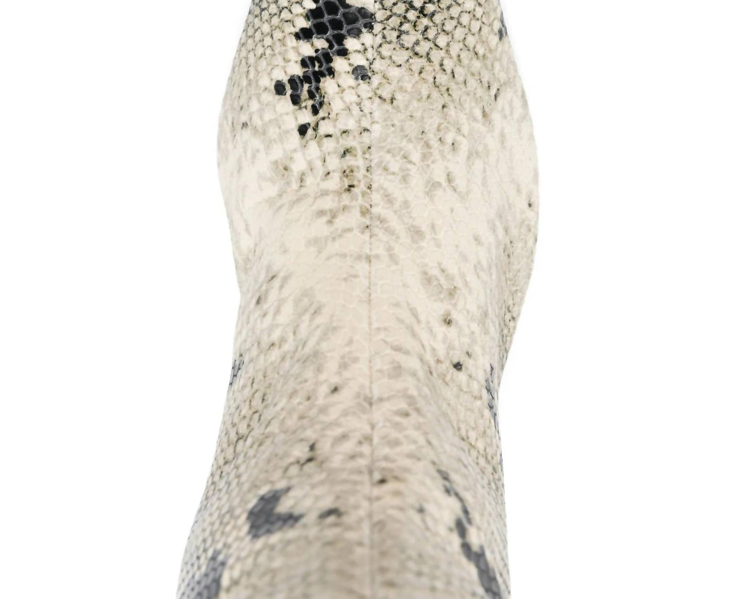 Khaite - Ona 55mm Snake Effect Leather Knee Hi Boots