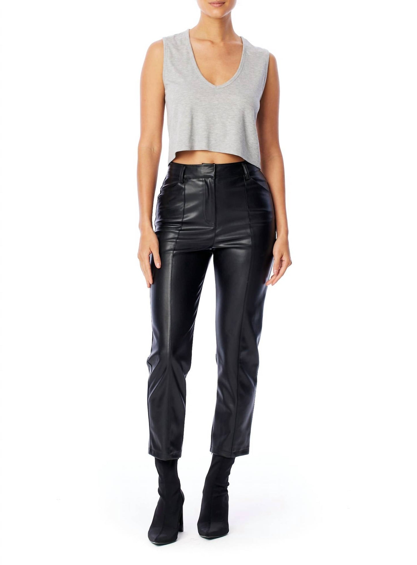 Lblc The Label - Charlotte Ribbed V-Neck Top