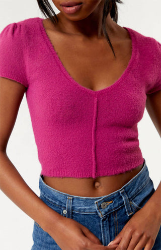 Free People - Blusa curta Keep Me Warm