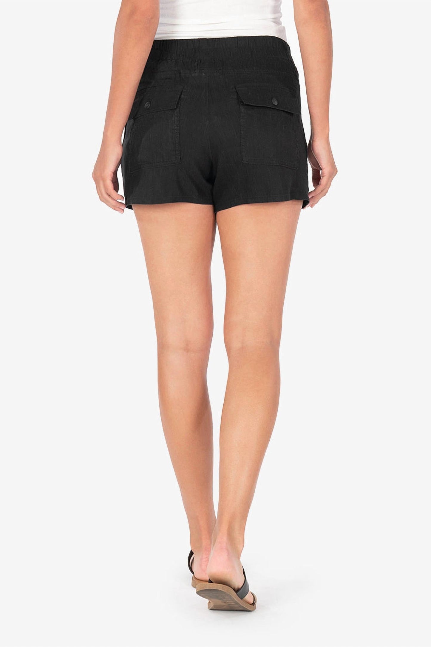 Kut From The Kloth - Drawcord Linen Shorts