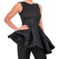 Theo & Spence - Theia Peplum Mix Media Top