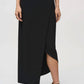 Joseph Ribkoff - Wrap Front Asymmetric Maxi Skirt