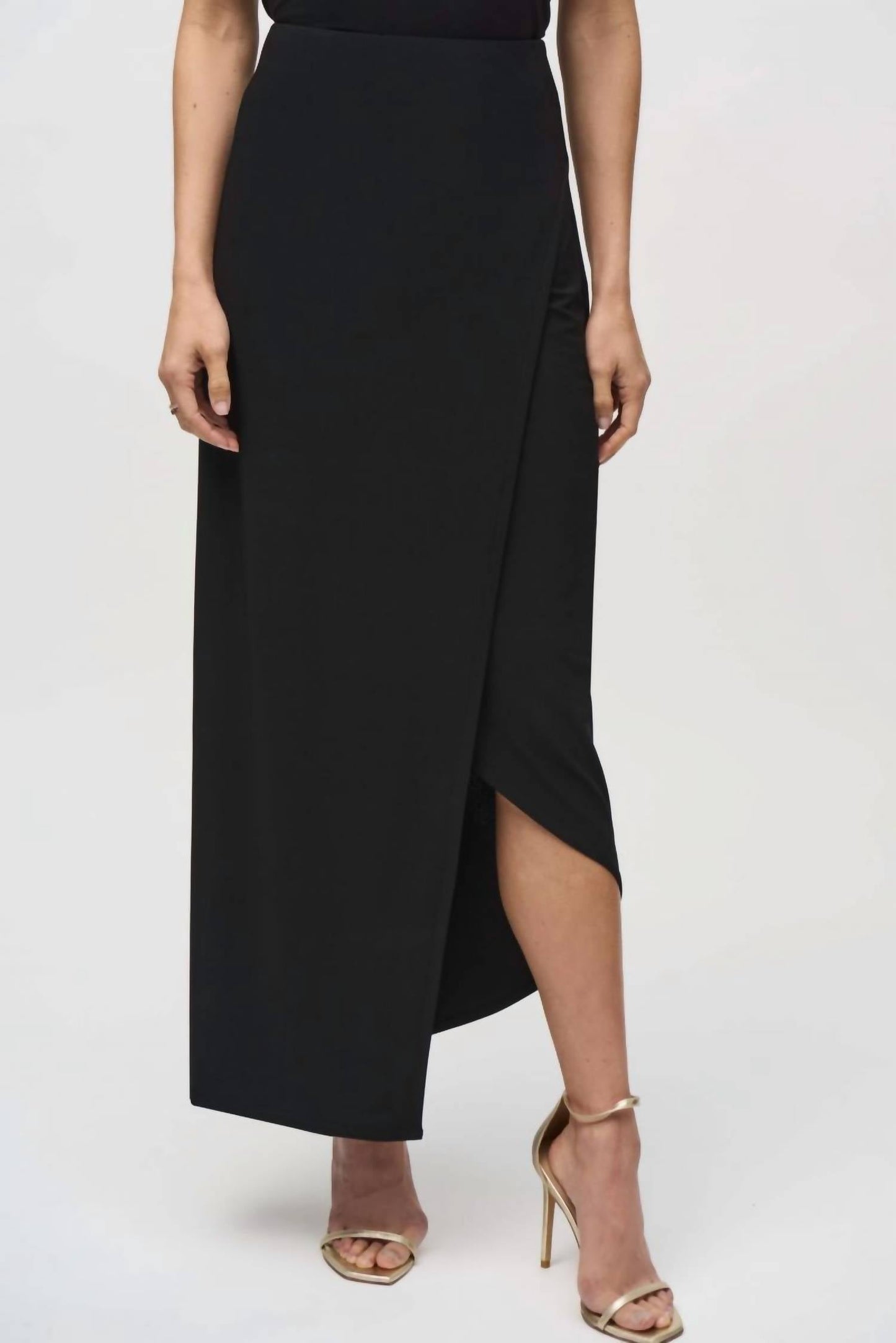 Joseph Ribkoff - Wrap Front Asymmetric Maxi Skirt
