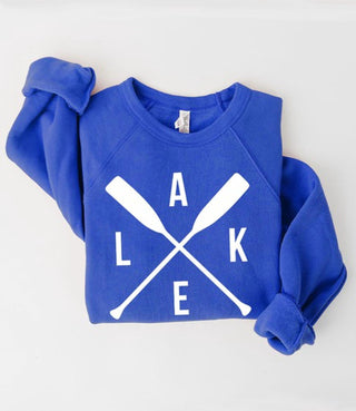 Kissed Apparel - Women's Lake Paddle Graphic Fleece Sweatshirt