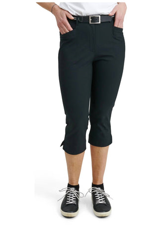 Abacus Sportswear Us - Elite High Waist 4-ways Stretch Capri Pants