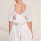 Allie Rose - Textured Puff Sleeve Babydoll Dress