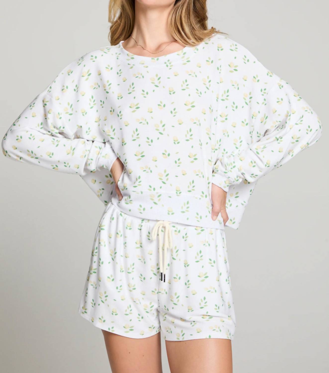 Chaser - All Over Lemons Long Sleeve Top