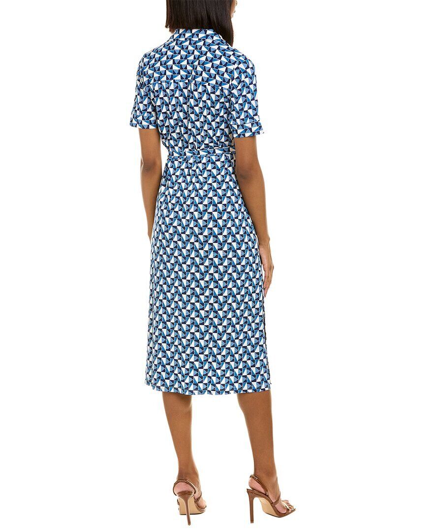 Vestido Leota Feminino Sunrise Geo Sea of ​​Belize Marshmallow Lord &amp; Taylor Brittany Azul