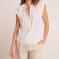 Bella Dahl - Short Sleeve Pintuck Pullover