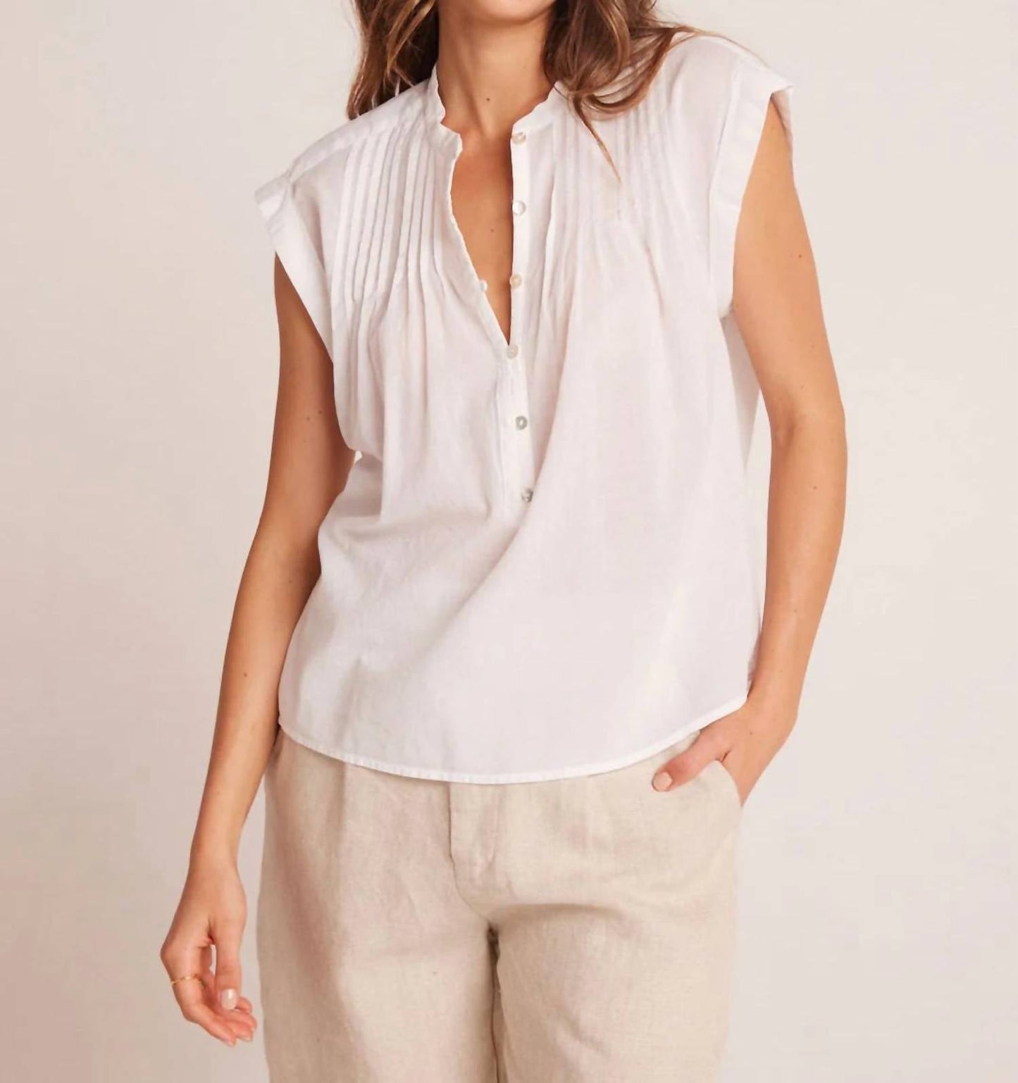 Bella Dahl - Short Sleeve Pintuck Pullover