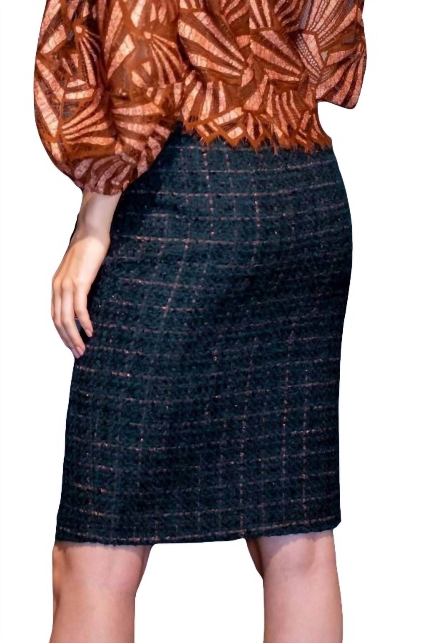 Eva Franco - Tweed Pencil Skirt