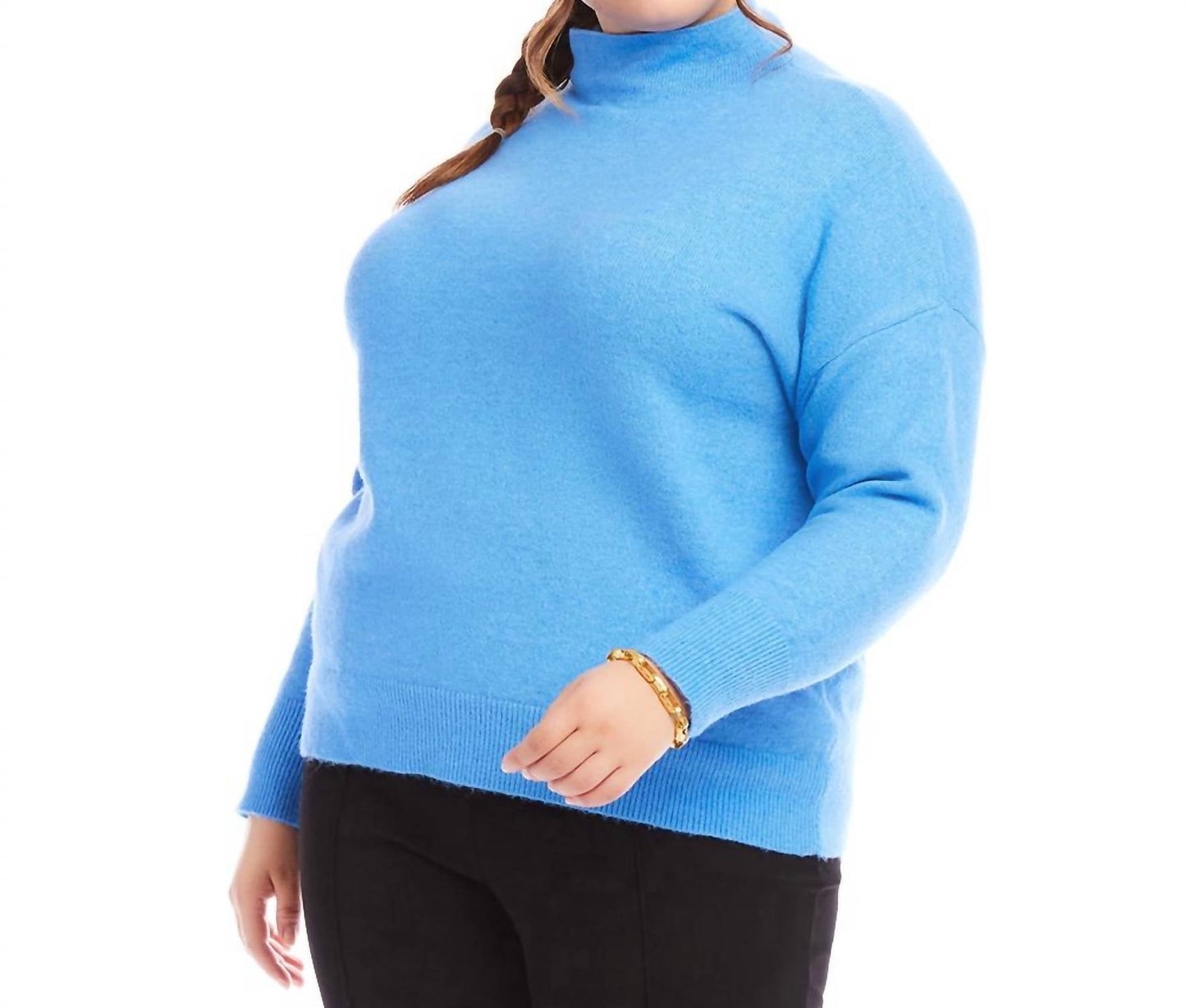 Karen Kane - Plus Size Mock Neck Sweater