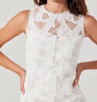 Astr - Madge Crochet Lace Mini Dress