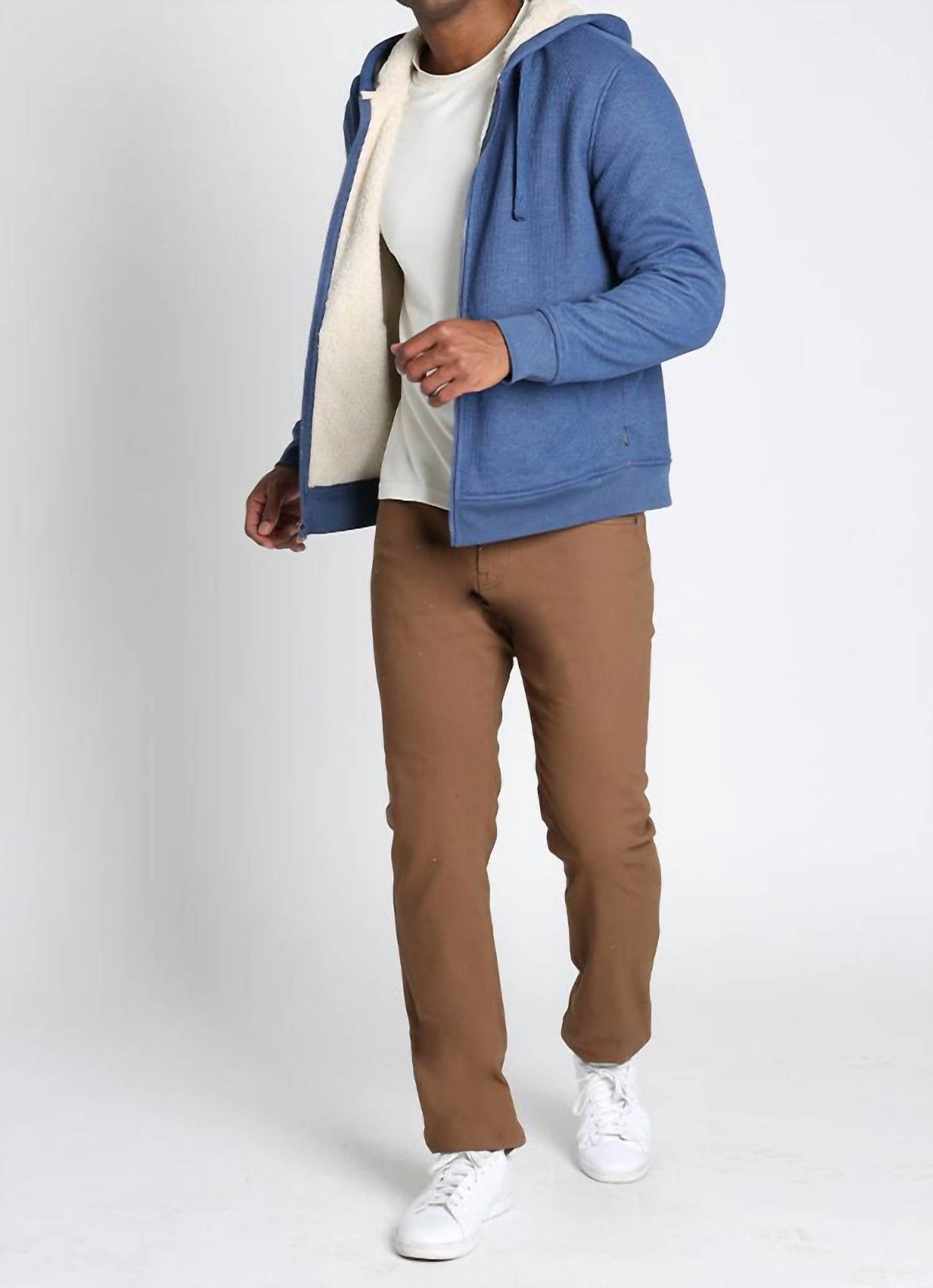 Jachs New York - Sherpa Lined Waffle Hoodie