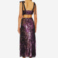 Free People - Star Bright Sequin High Slit Fairy Midi Skirt