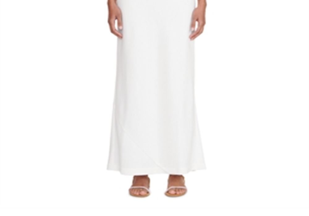 Vestido Staud Shannon com detalhes em corrente, branco, tamanho XL