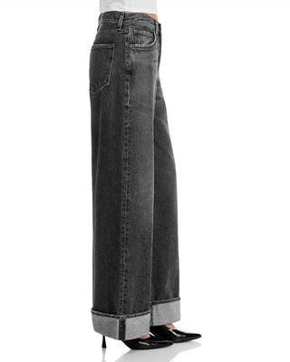 Agolde - Dame High Rise Wide Leg Cuffed Jeans
