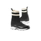 All Black - Women's Stripey Sock Boot