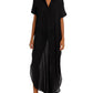 Aqua - Swim Button Front Maxi Swim Cover-up