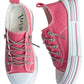 Very G - Women's Slip-on Sneakers With Sparkle Laces