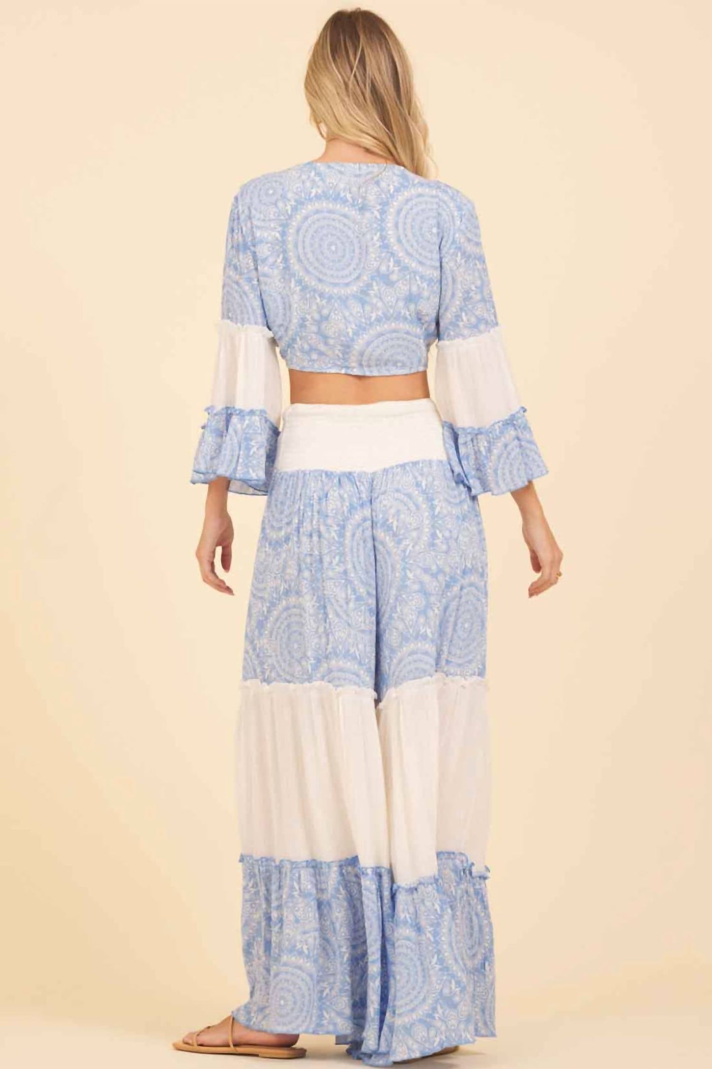 Vintage Havana - Oia By Sunset Wide Leg Pants