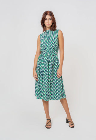 Vestido Leota Mindy In Mod Geo Feminino Verde
