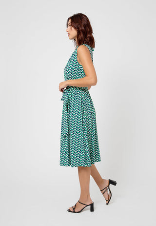 Vestido Leota Mindy In Mod Geo Feminino Verde