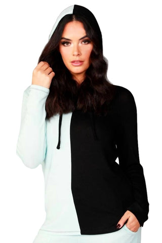 French Kyss - Moletom com capuz em bloco de cores