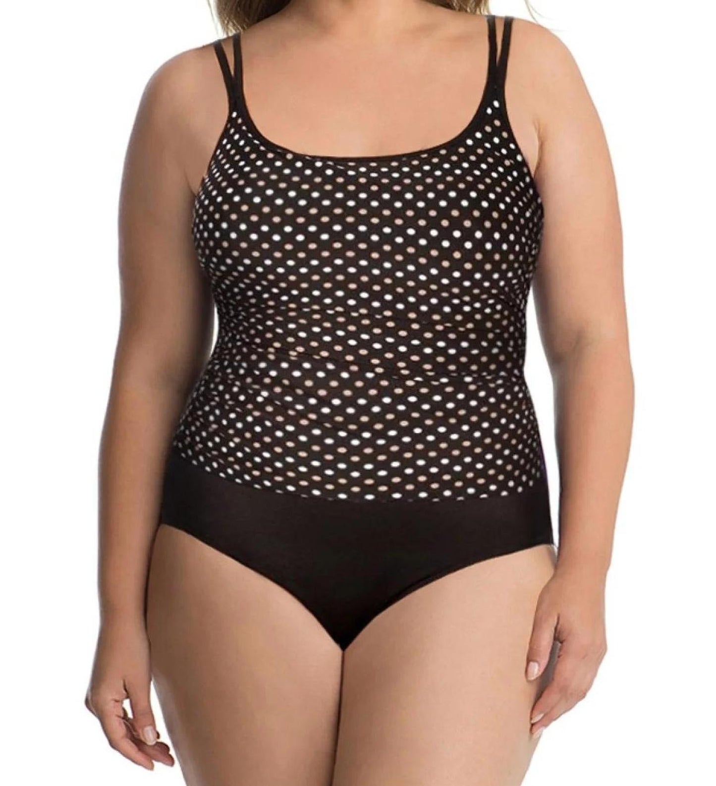 Miraclesuit - Spot On Fauxkini One Piece Swimsuit - Plus