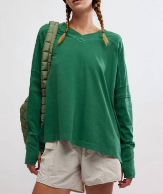 Free People - Camiseta All Star Layer Manga Longa