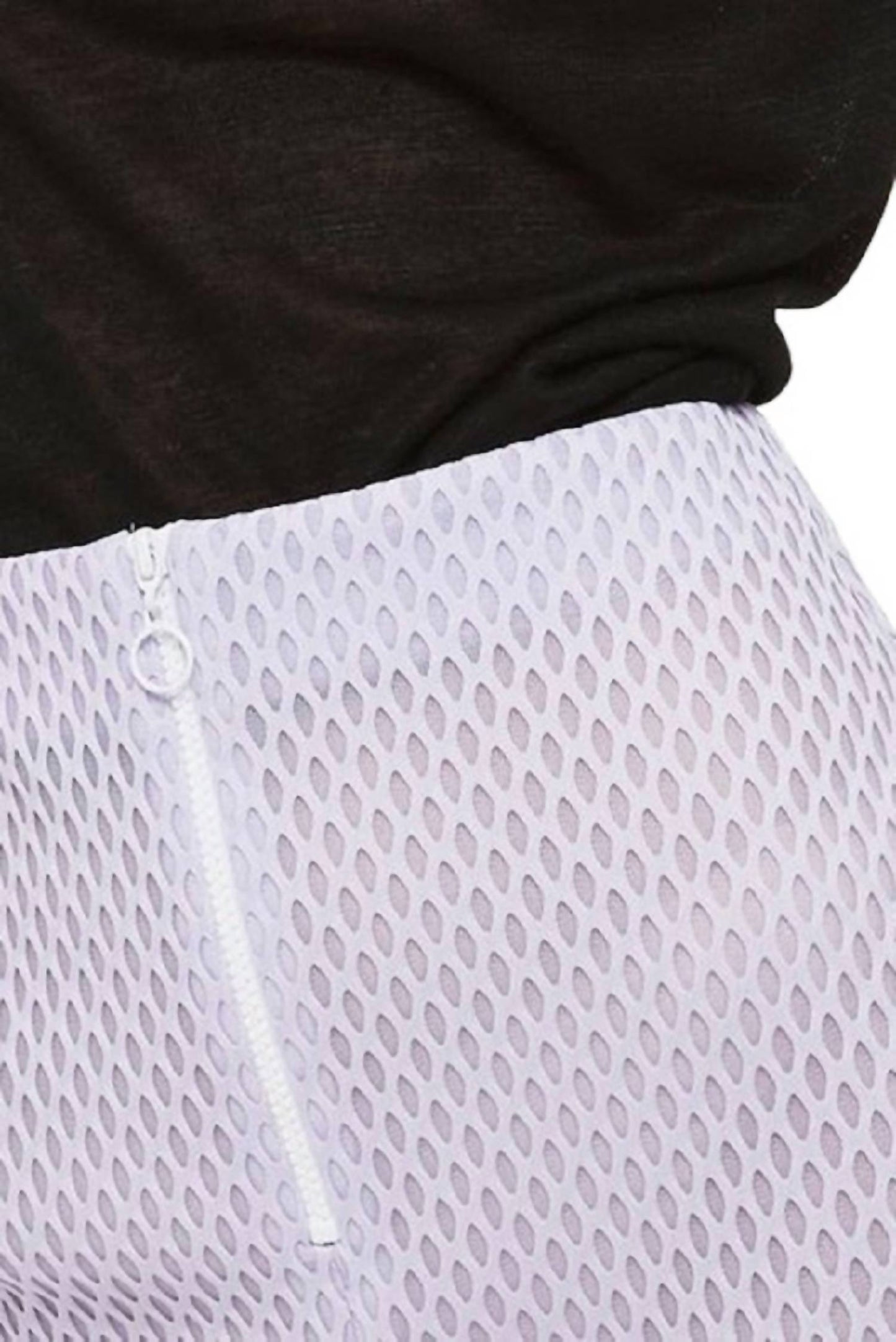 Topshop - Airtex Mesh Pencil Front Zip Skirt