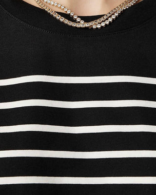 J.Crew - Camiseta de manga comprida listrada em algodão Pima