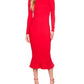 Susana Monaco - Crew Trumpet Midi Dress