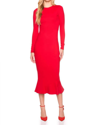 Susana Monaco - Crew Trumpet Midi Dress