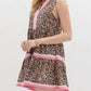 Entro - Women's Leopard Print Sleeveless Mini Dress