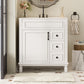 Bathroom Vanity With Sink, Cabinet With 2 Drawers And Adjustable Shelf
