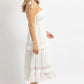 Day + Moon - BOHO TASSEL TIE MIDI DRESS