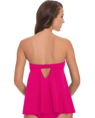 Perfil da Gottex - Top tankini com decote em V e alças finas