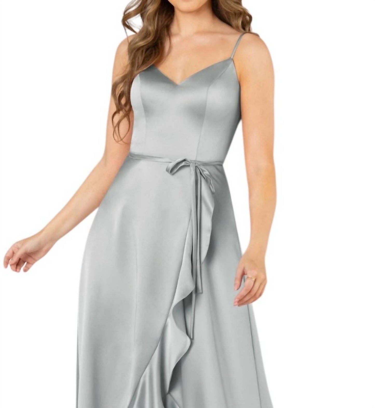 Sorella Vita - High-Low Sweetheart Neckline Bridesmaid Dress with Spaghetti Straps