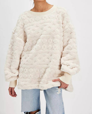 Free People - Moletom de malha trançada