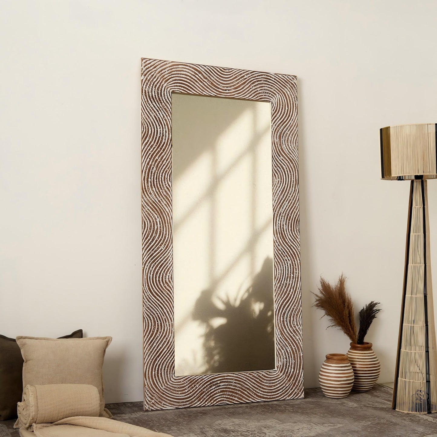 Oversized 36” x 72” Hand-Finished Wall Mirror