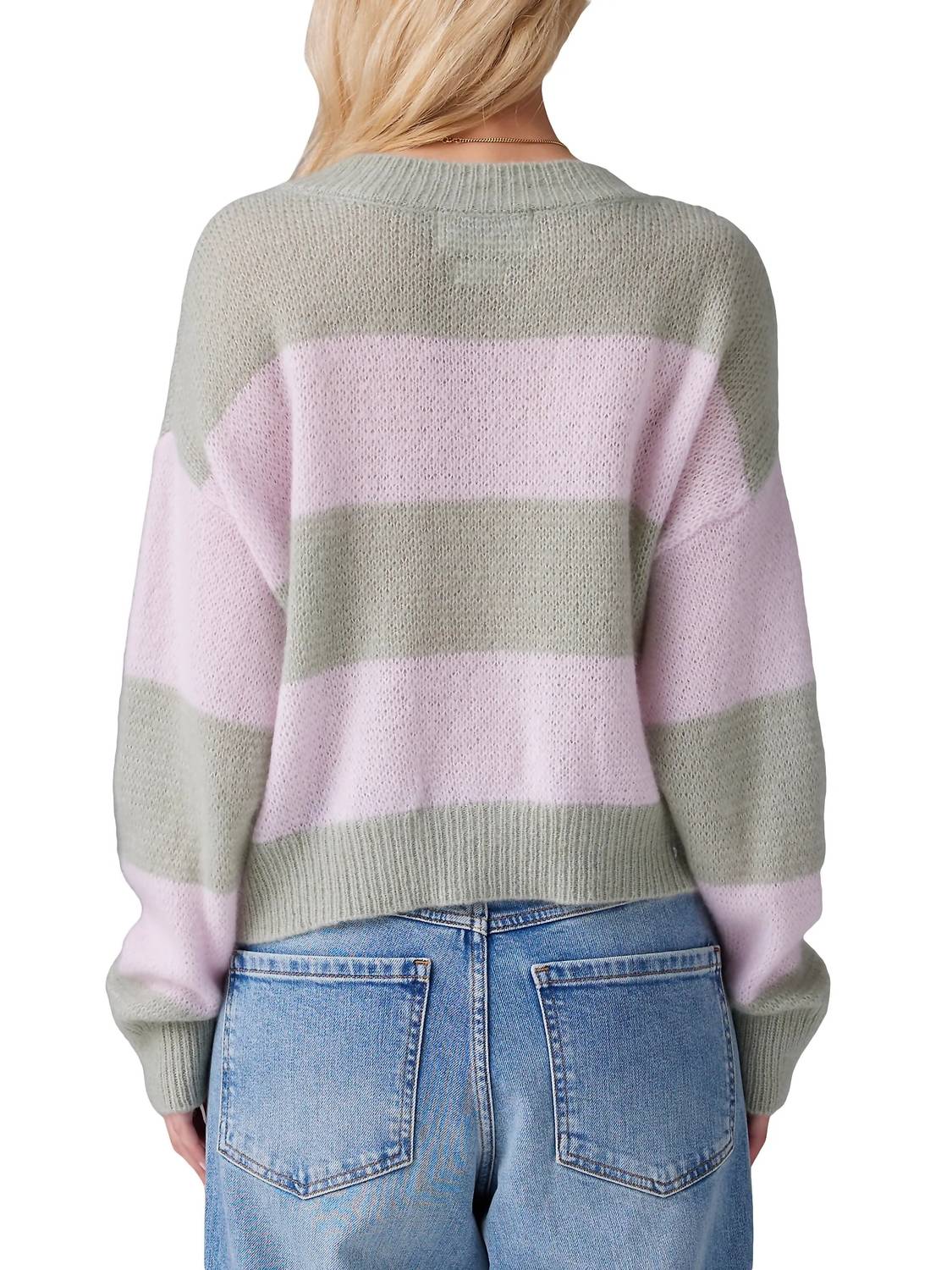 Crush Cashmere - Amara Stripe Lolas Cardigan
