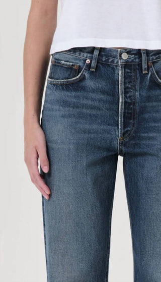 Agolde - 90's Mid Rise Loose Fit Straight Leg Jeans