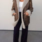 Active Basic - Fur-lined Faux Leather Coat