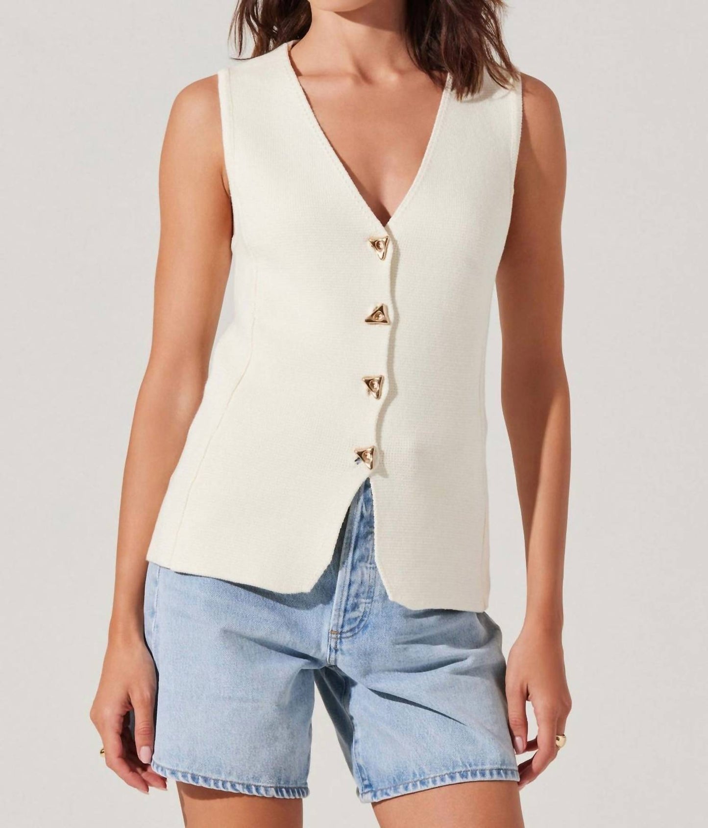 Astr - Jayce Sweater Vest Top
